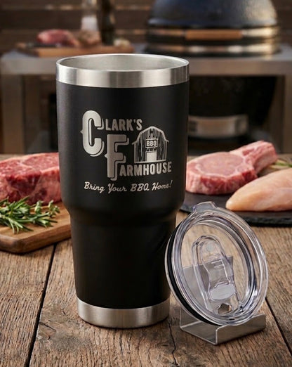 If it had parents, eat it! 30 oz Tumbler with Lid